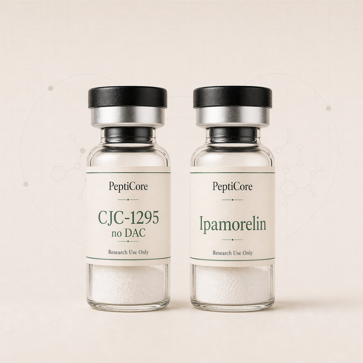 CJC-1295 Ipamorelin research-use series vial