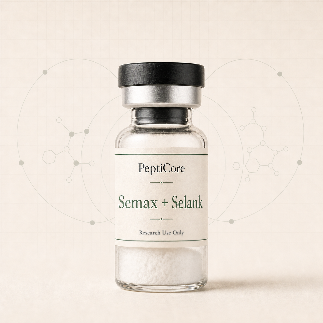 Semax + Selank research-use series vial